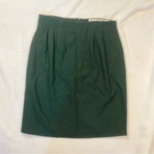 Vintage (90’s) 100% Wool Skirt Dark Green